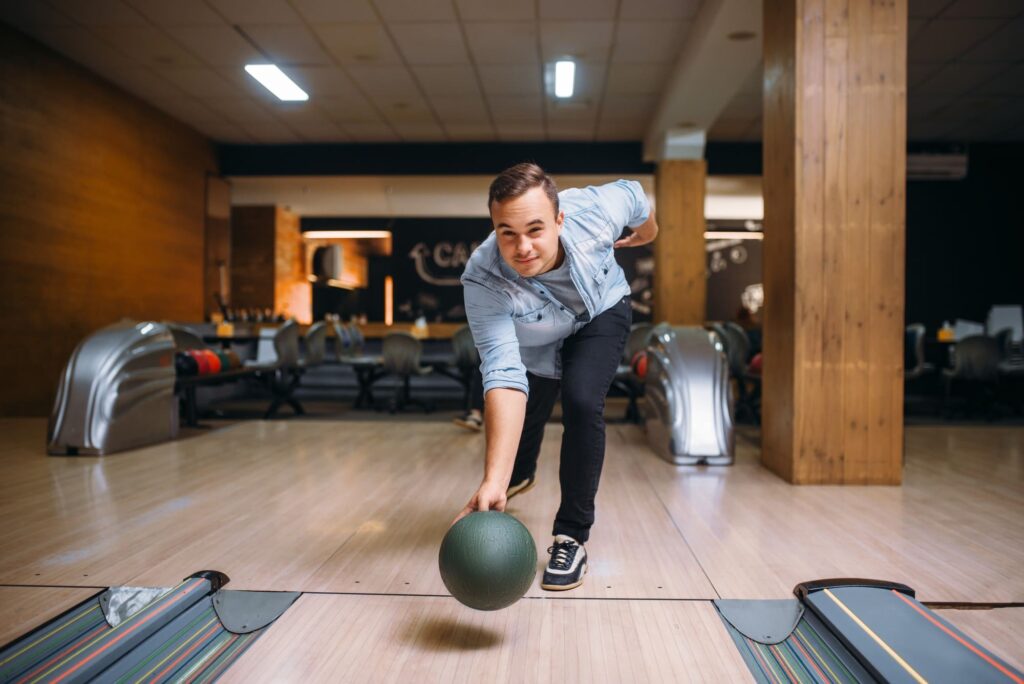 ProBowling hráč v akci