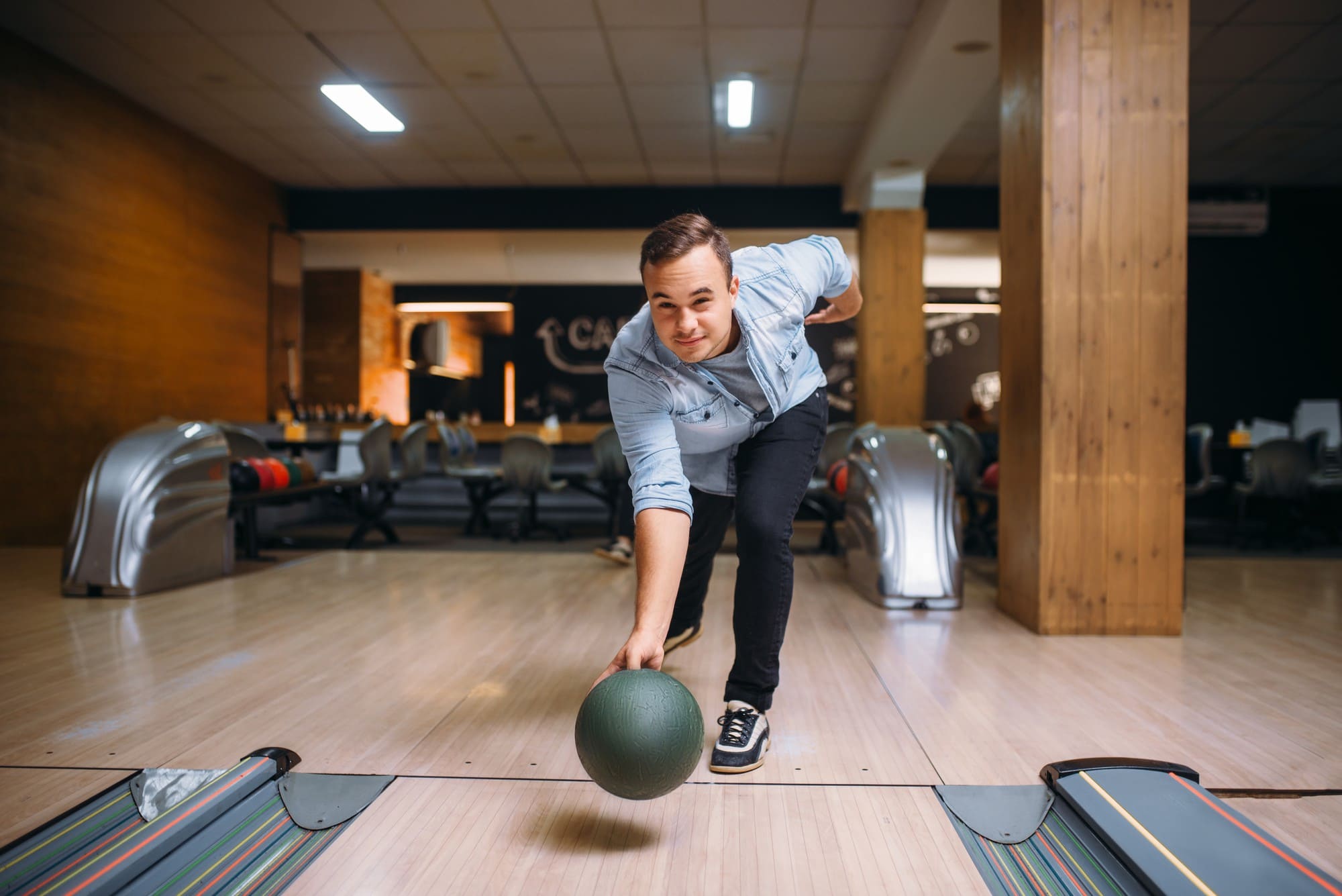 ProBowling hráč v akci