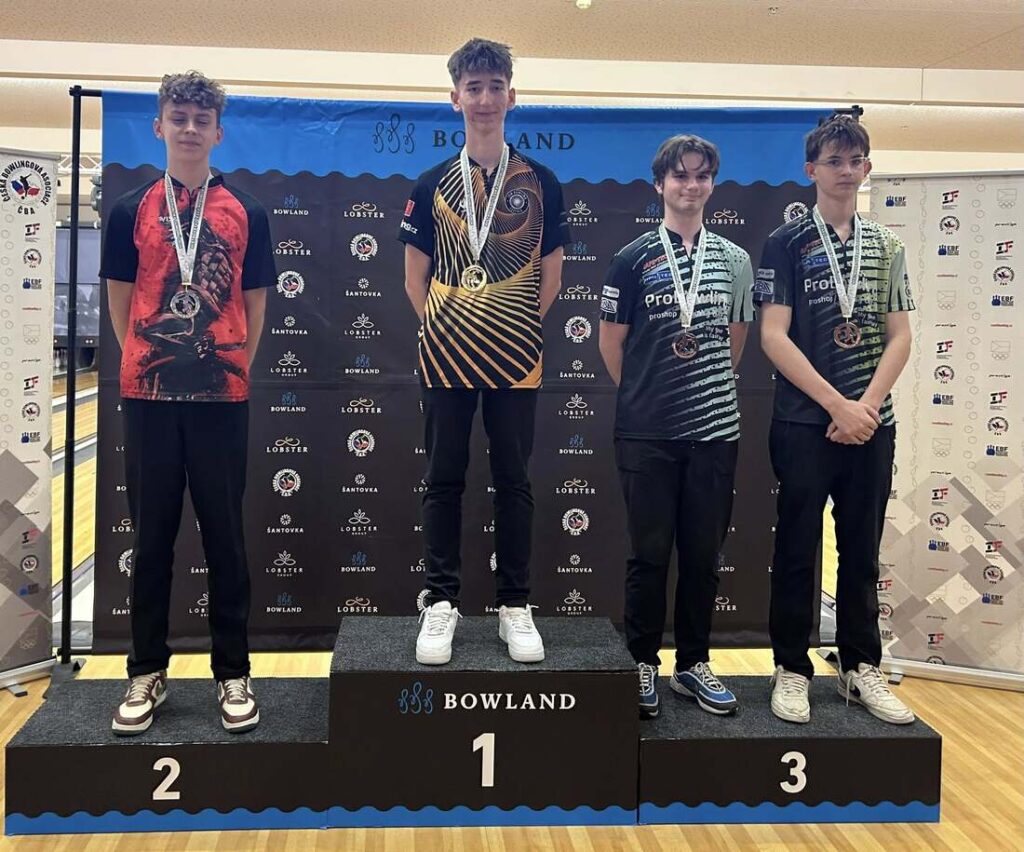 Stupně vítězů - chlapci - MČR juniorů 2026